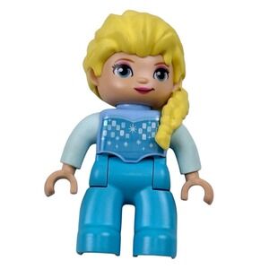 LEGO DUPLO Disney Frozen Elsa Minifigure Light Blue Ice Queen Figure